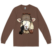 Chestnut Detective Sheep Lamb Spy Investigator Farmer Sheep Lover 53 Long Sleeve Tee - ArtMosaic
