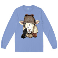Detective Sheep Lamb Spy Investigator Farmer Sheep Lover 53 Long Sleeve Tee | Teevron