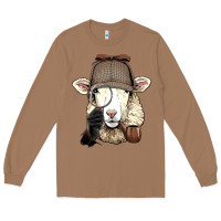 Toasted Coconut Detective Sheep Lamb Spy Investigator Farmer Sheep Lover 53 Long Sleeve Tee - ArtMosaic