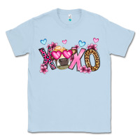 Dusty Blue xoxo cow valentine's day Classic Tee - OliviaCreatesArt