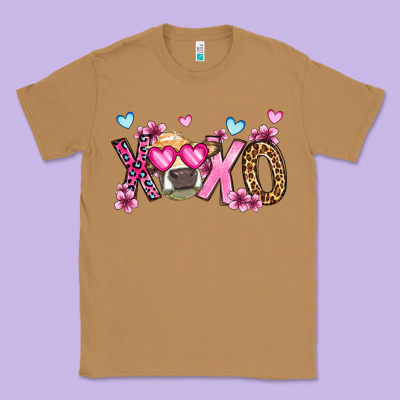 Xoxo Cow Valentine's Day Classic Tee Designed By Oliviacreatesart