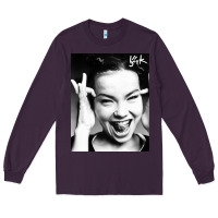 Plum my name is bjork [tw] Long Sleeve Tee - ArtMosaic