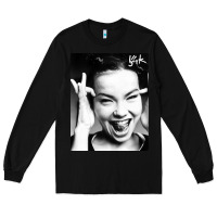 Black my name is bjork [tw] Long Sleeve Tee - ArtMosaic