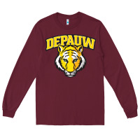 Burgundy depauw clubs Long Sleeve Tee - ArtMosaic