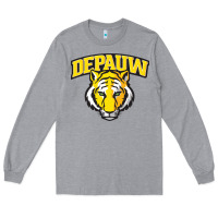 Heather Grey depauw clubs Long Sleeve Tee - ArtMosaic