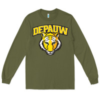 Army Green depauw clubs Long Sleeve Tee - ArtMosaic
