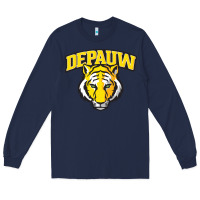 Navy depauw clubs Long Sleeve Tee - ArtMosaic
