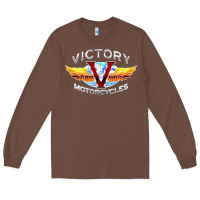 Chestnut Victory Motorcycles Long Sleeve Tee - ArtMosaic
