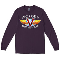 Plum Victory Motorcycles Long Sleeve Tee - ArtMosaic
