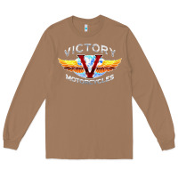 Toasted Coconut Victory Motorcycles Long Sleeve Tee - ArtMosaic