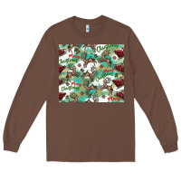 Chestnut christmas magic pattern Long Sleeve Tee - CowhideDigitalArt
