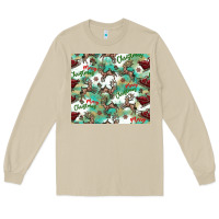 Mushroom christmas magic pattern Long Sleeve Tee - CowhideDigitalArt