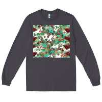 Smoke christmas magic pattern Long Sleeve Tee - CowhideDigitalArt