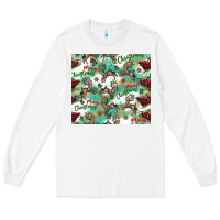 White christmas magic pattern Long Sleeve Tee - CowhideDigitalArt