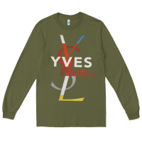 Army Green yvessaintlaurent Long Sleeve Tee - ArtMosaic