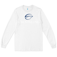 White Crownline Boats Long Sleeve Tee - ArtMosaic