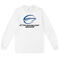 White Crownline Boats Long Sleeve Tee - ArtMosaic