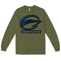 Army Green Crownline Boats Long Sleeve Tee - ArtMosaic
