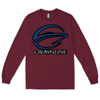 Burgundy Crownline Boats Long Sleeve Tee - ArtMosaic