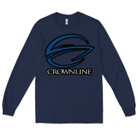 Navy Crownline Boats Long Sleeve Tee - ArtMosaic