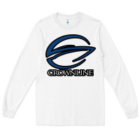 White Crownline Boats Long Sleeve Tee - ArtMosaic