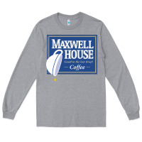 Heather Grey maxwell house Long Sleeve Tee - ArtMosaic