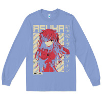 Colony Blue asuka evangelion Long Sleeve Tee - ArtMosaic