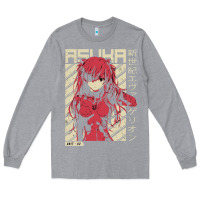 Heather Grey asuka evangelion Long Sleeve Tee - ArtMosaic