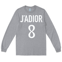 Heather Grey j’adior 8 Long Sleeve Tee - ArtMosaic