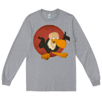 Heather Grey beaky buzzard 1 Long Sleeve Tee - ArtMosaic