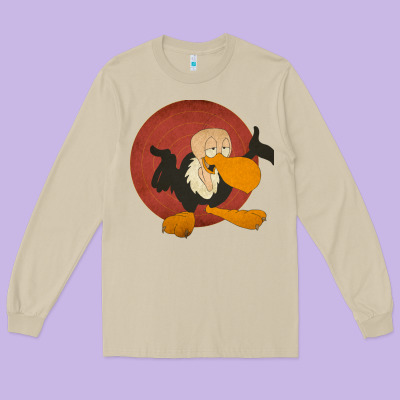 Beaky Buzzard 1 Long Sleeve Tee Designed By Artmosaic