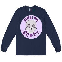 Navy Penelope Scott Skeleton Long Sleeve Tee - ArtMosaic