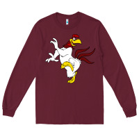 Burgundy foghorn leghorn looney Long Sleeve Tee - ArtMosaic