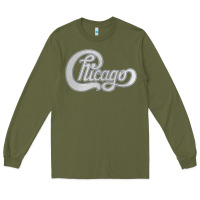 Army Green Chicago Transit Authority Long Sleeve Tee - ArtMosaic