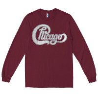 Burgundy Chicago Transit Authority Long Sleeve Tee - ArtMosaic