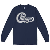 Navy Chicago Transit Authority Long Sleeve Tee - ArtMosaic