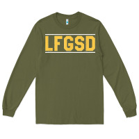 Army Green Exclusive Brown LFGSD Official Fun Design T Shirt Long Sleeve Tee - ArtMosaic
