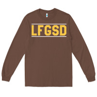 Chestnut Exclusive Brown LFGSD Official Fun Design T Shirt Long Sleeve Tee - ArtMosaic