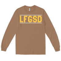 Toasted Coconut Exclusive Brown LFGSD Official Fun Design T Shirt Long Sleeve Tee - ArtMosaic
