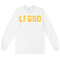 White Exclusive Brown LFGSD Official Fun Design T Shirt Long Sleeve Tee - ArtMosaic