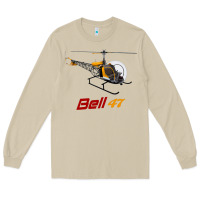 Mushroom bell 47 helicopter Long Sleeve Tee - ArtMosaic
