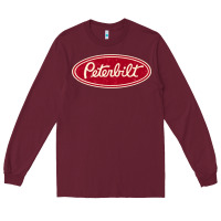Burgundy peterbilt truck racing vintage Long Sleeve Tee - ArtMosaic