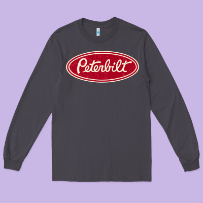 Peterbilt Truck Racing Vintage Long Sleeve Tee Designed By Artmosaic