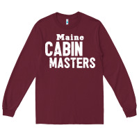 Burgundy maine cabin masters Long Sleeve Tee - ArtMosaic
