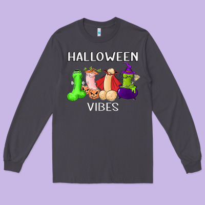 Halloween Vibes Dick Tie Dye Hippie Retro Lazy Costume Long Sleeve Tee Designed By Artmosaic