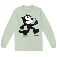 Matcha felix the cat whistling Long Sleeve Tee - ArtMosaic
