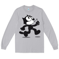 Moon Dust felix the cat whistling Long Sleeve Tee - ArtMosaic