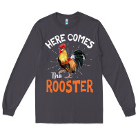 Smoke Here Comes The Rooster Shirt Chicken Lady Outfit 243 Long Sleeve Tee - ArtMosaic