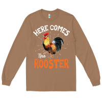 Toasted Coconut Here Comes The Rooster Shirt Chicken Lady Outfit 243 Long Sleeve Tee - ArtMosaic