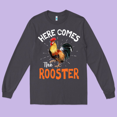 Here Comes The Rooster Shirt Chicken Lady Outfit 243 Long Sleeve Tee Designed By Artmosaic